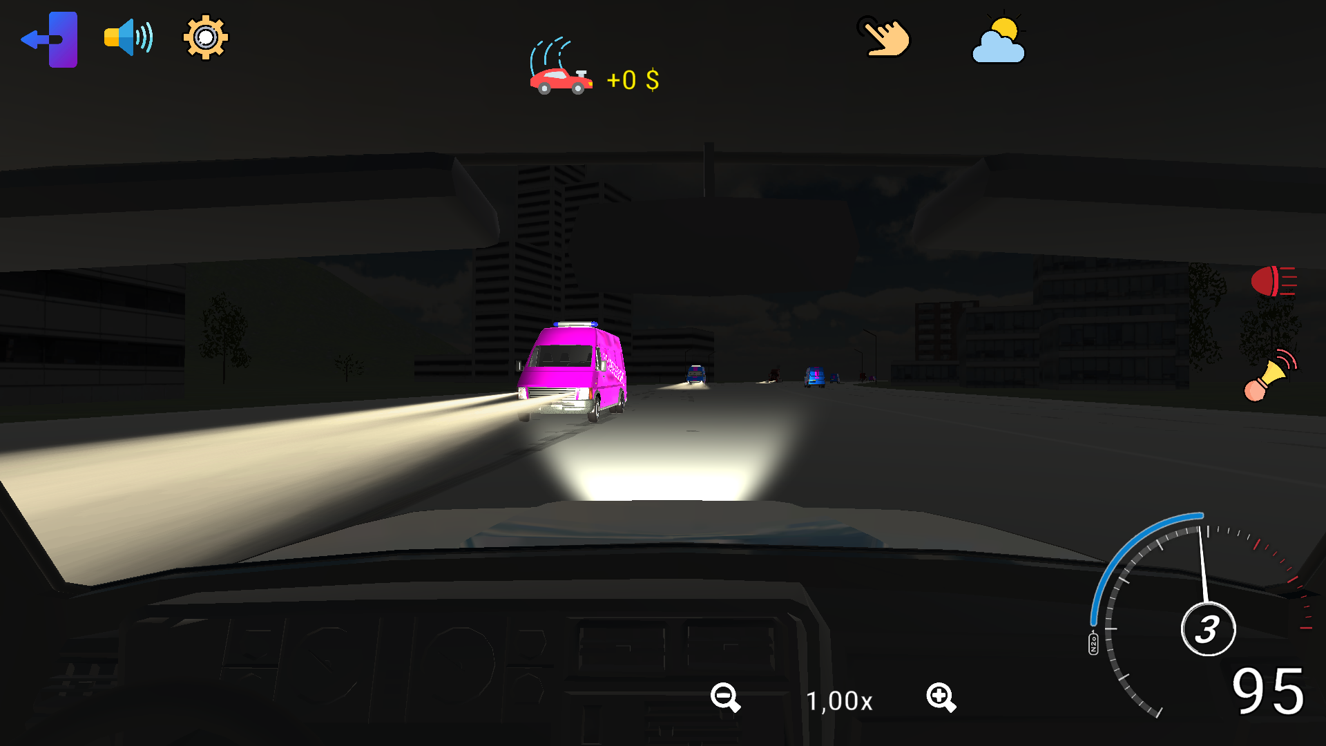 Traffic Weaving: Night Drive 200 km screenshot 11