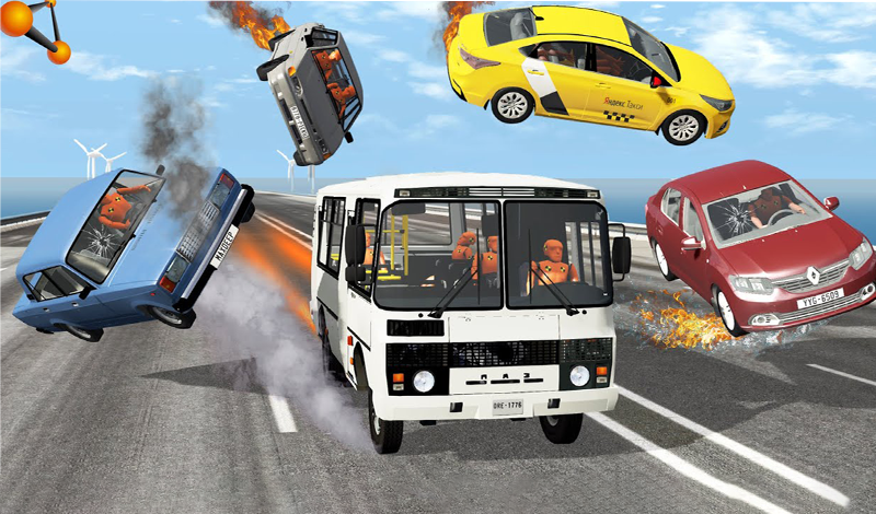 Russian Car Crash Realistic game cover