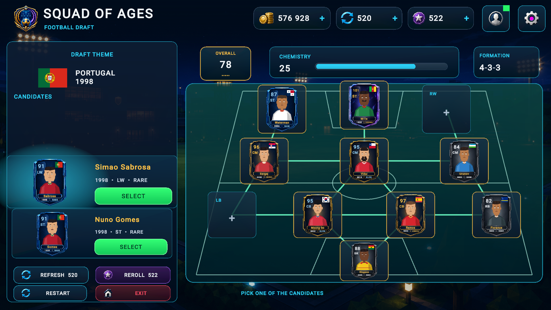 Squad of Ages: Football Draft — screenshot 7