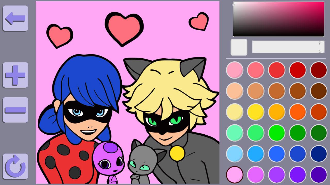 Colouring book Ladybug and Cat Noir screenshot