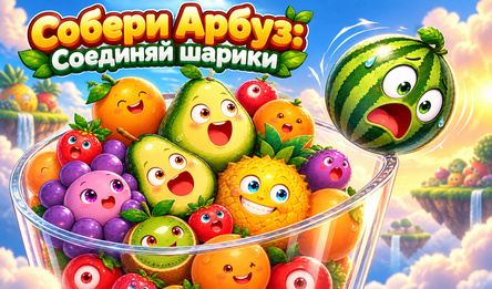 Собери Арбуз: Соединяй шарики