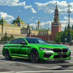 Шашки в потоке на BMW