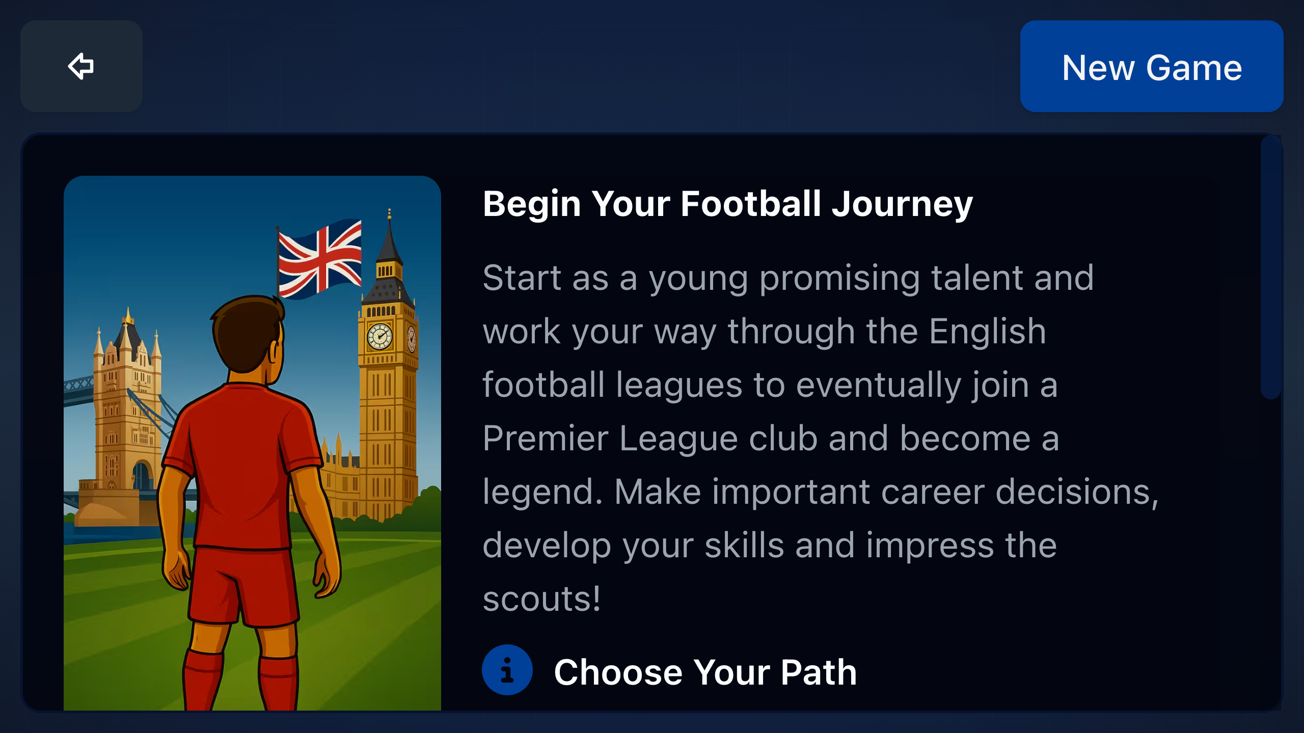 Football Career Simulator screenshot