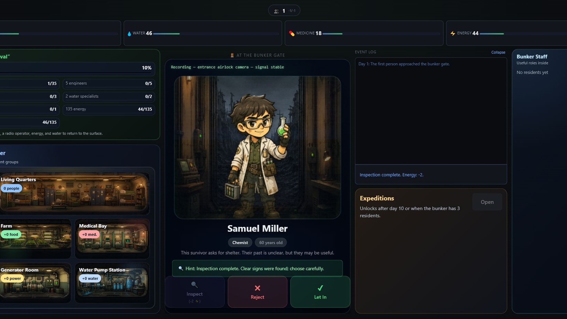Who gets into the bunker? — screenshot 2