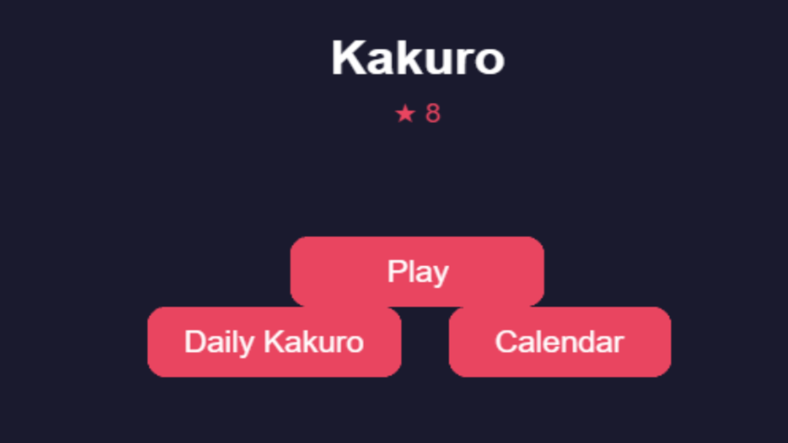 Kakuro — screenshot 1