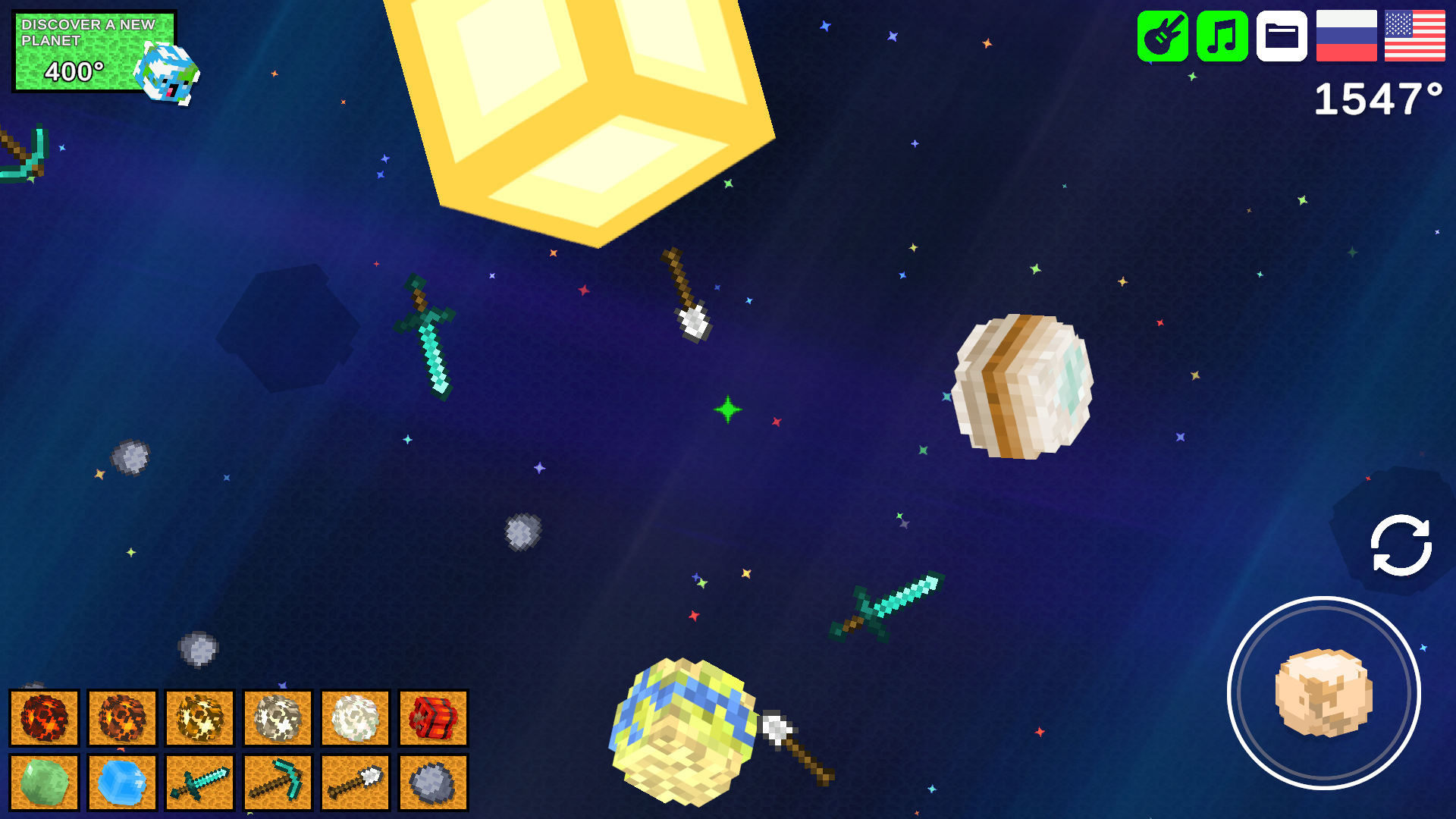 Unlock All Planets in Playground by Mine! screenshot 6