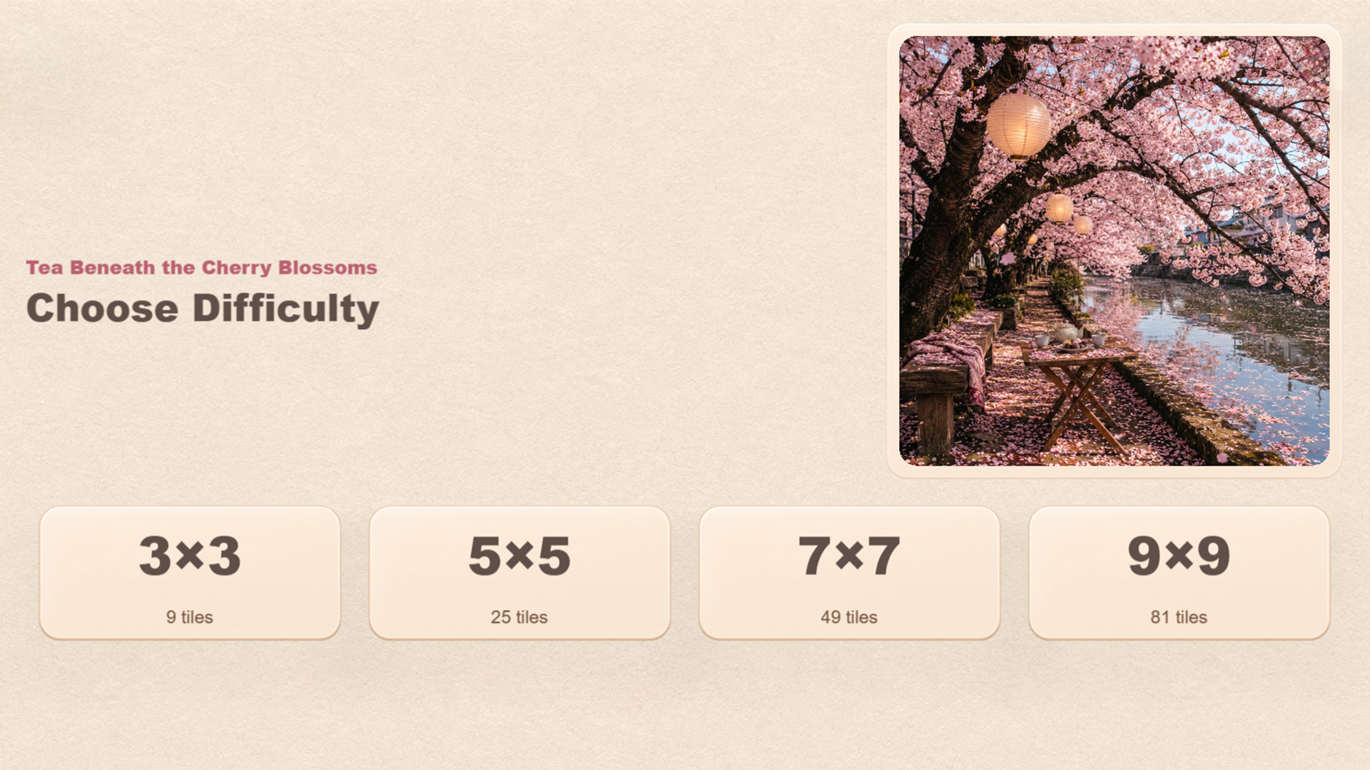 Tile Puzzle: Flowers — screenshot 3