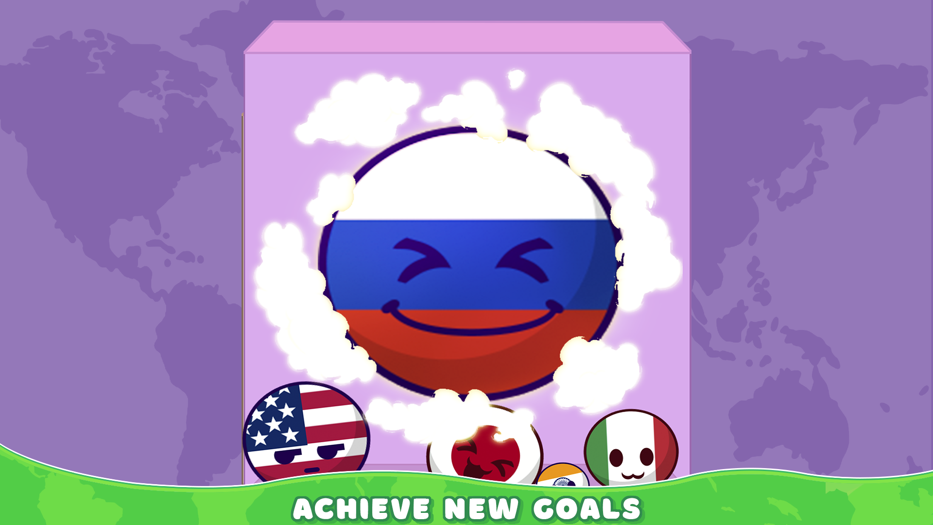 Country Balls: Merge Puzzle screenshot