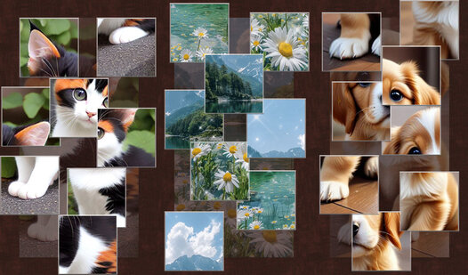 Assemble beautiful puzzles