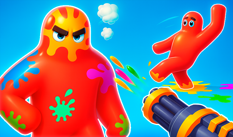 Gun and Paint: Jelly Shooter 3D game cover