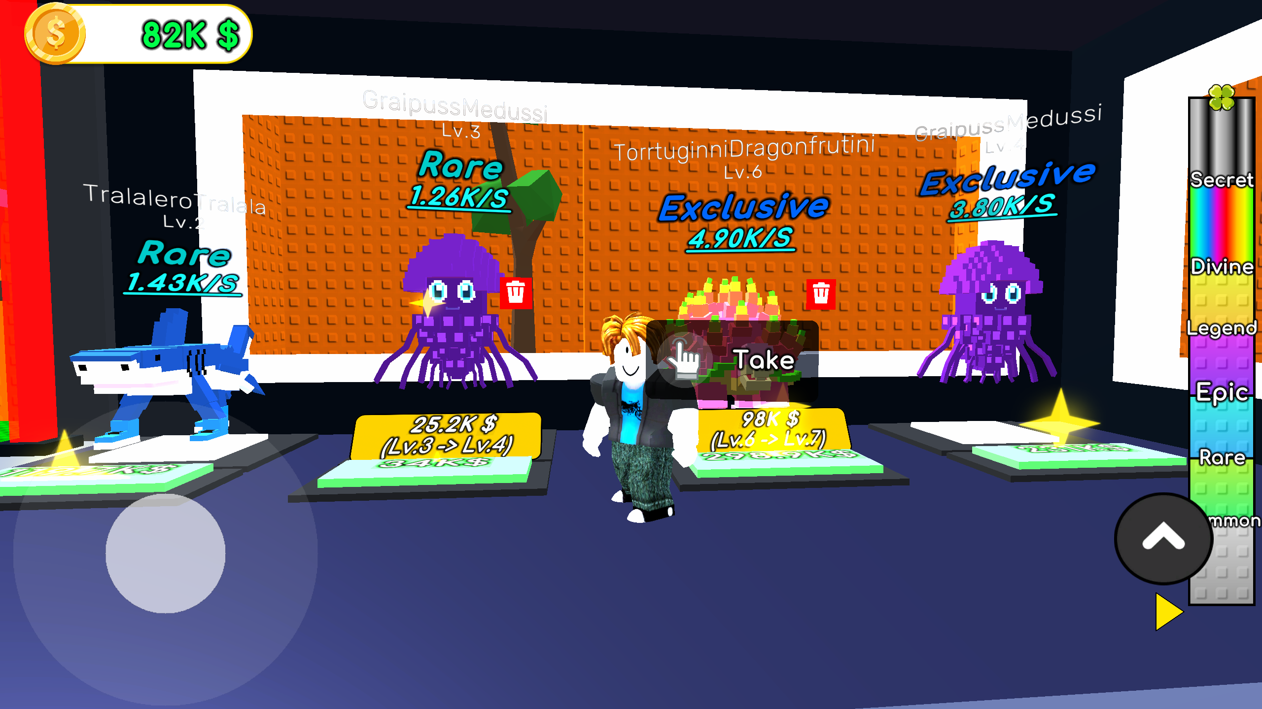 Slide and Get Brainrot Obby +1 Tycoon 3D — screenshot 3
