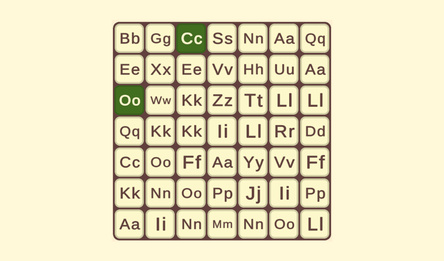 Letters in Alphabetical Order : Sequence