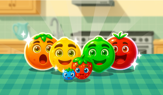 Salad party: combine fruits and vegetables