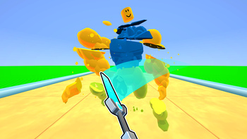 Obby Sword! Cut Enemies at Blocks Arena!
