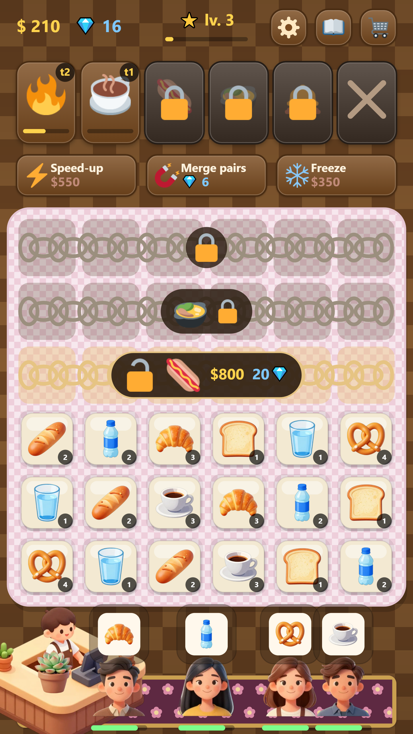 Merge Cafe: Customers are waiting! screenshot 6