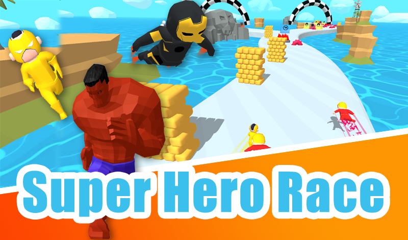 Super Hero Race game cover