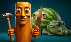Tung Sahur Clicker: Fruit Houses