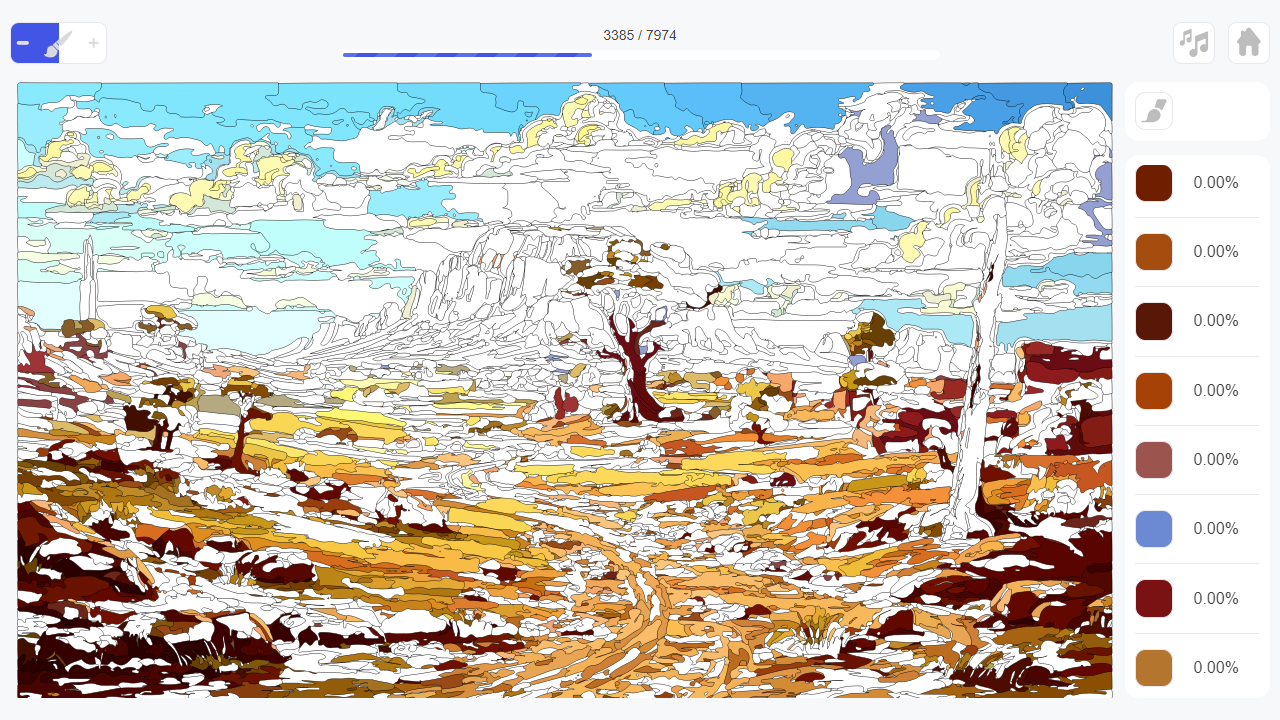 Coloring book online: coloring pages o"Nature" screenshot