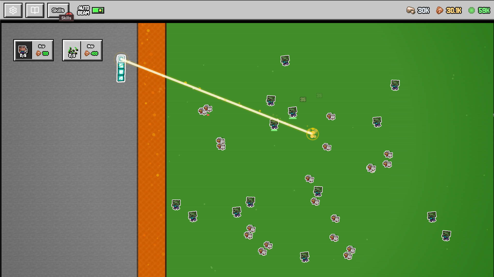 Noobik and the Witch: Monster Attack — screenshot 1