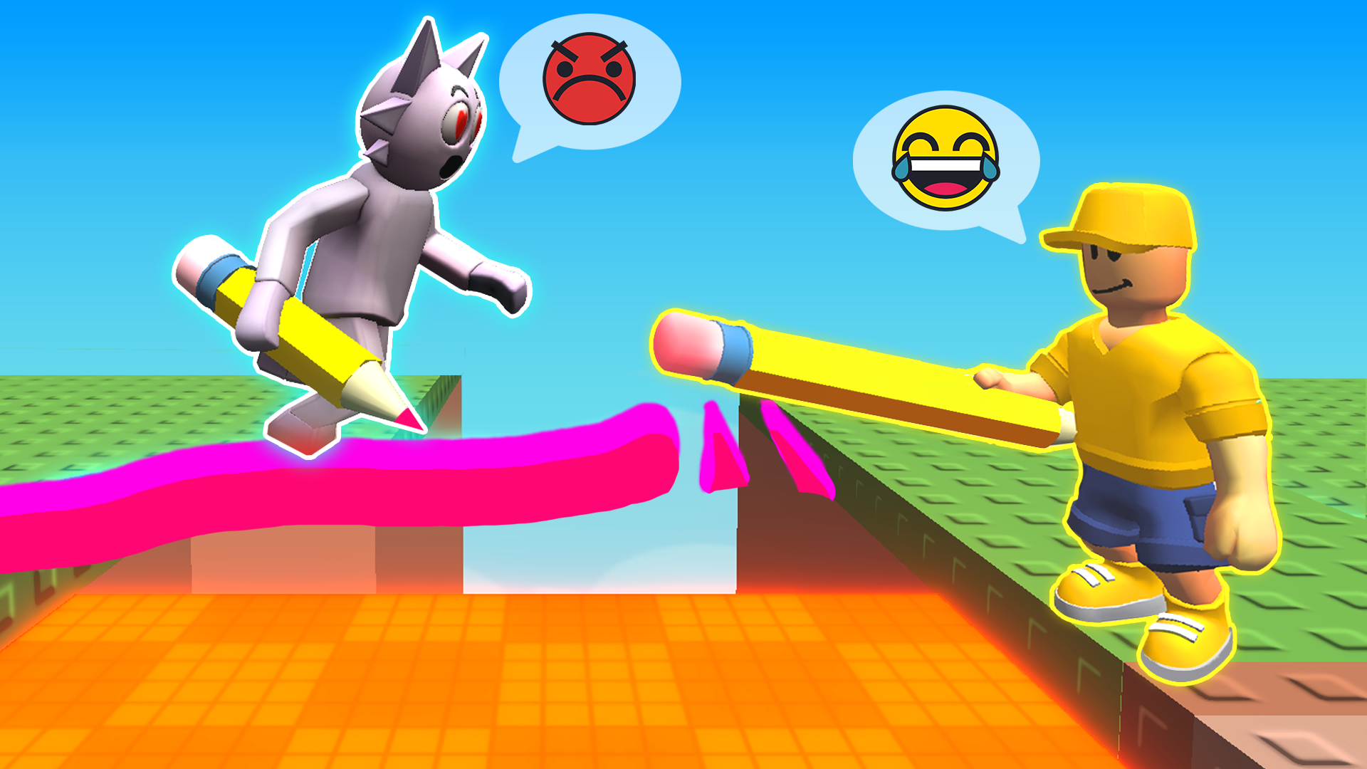Obby online with friends: Draw and Jump! screenshot