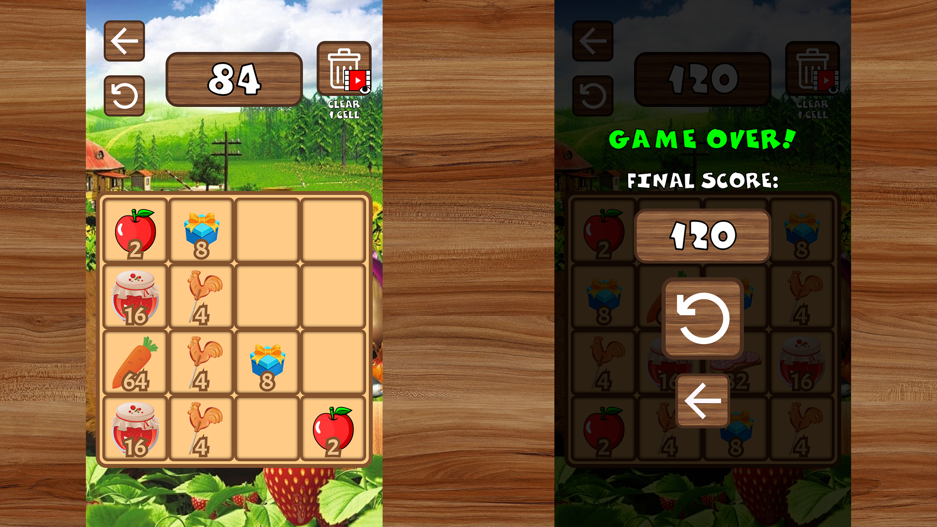 Help Masha harvest the crops: 2048 — screenshot 2