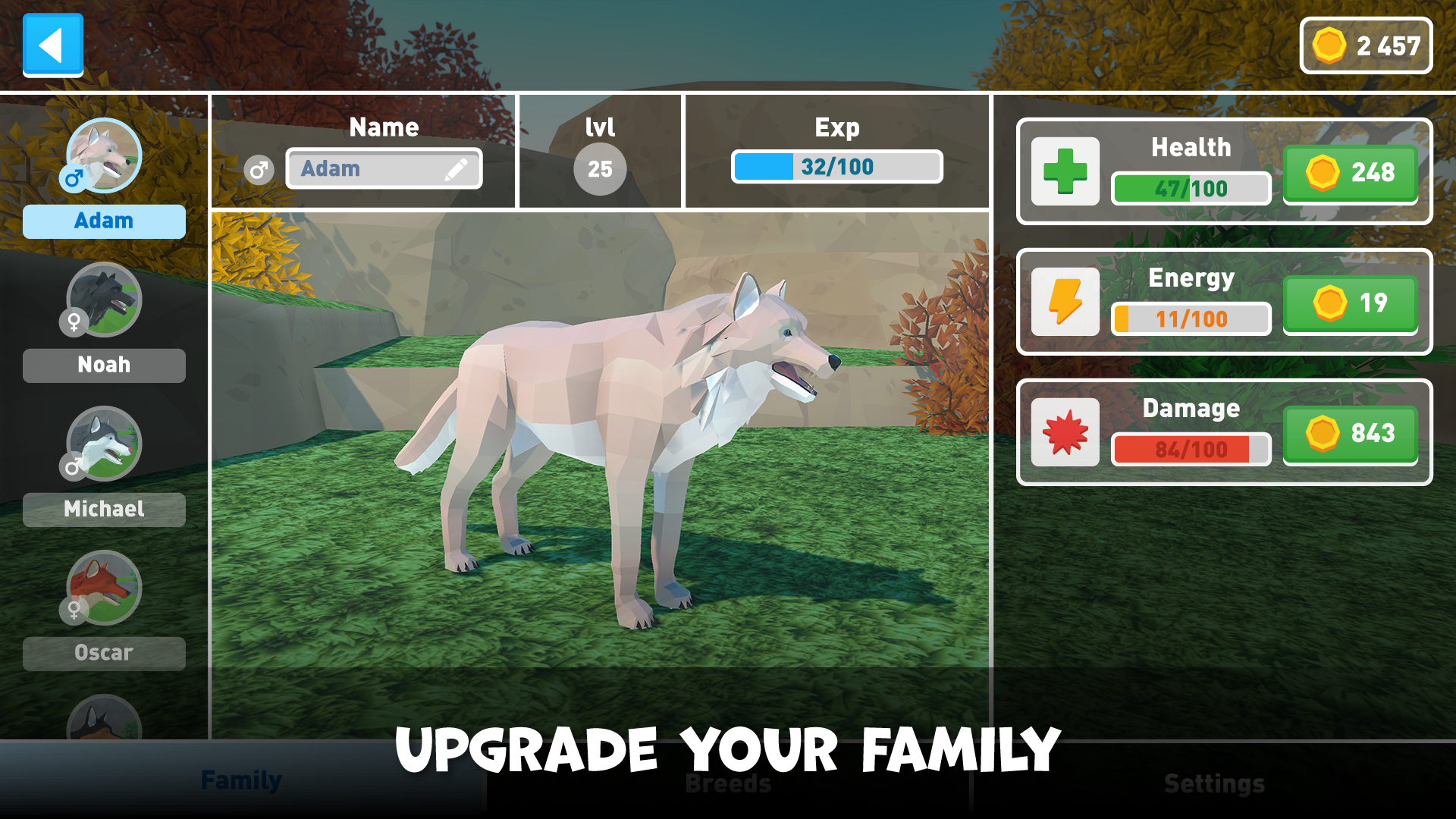 Wolf Family Simulator screenshot