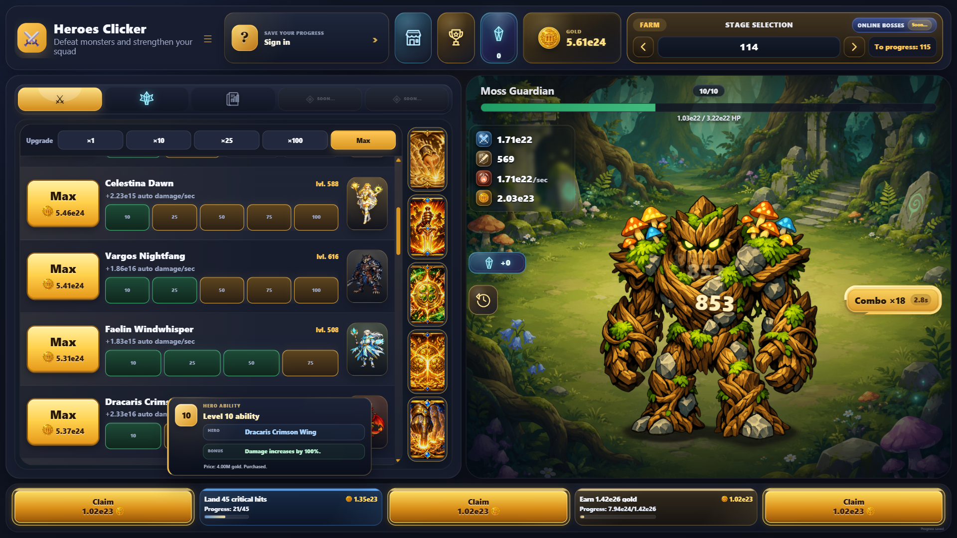 Heroes Clicker — screenshot 4