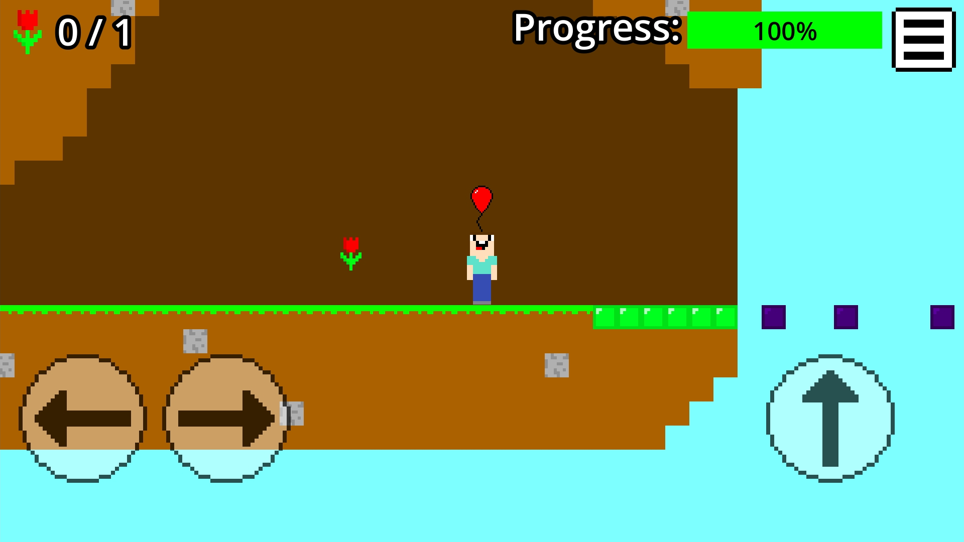 Noob Parkour 2D - Bring the Flower — screenshot 13