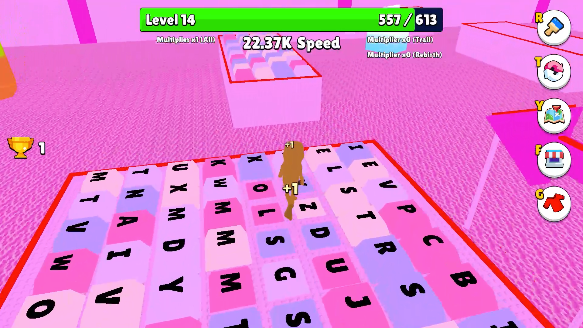 +1 Speed Keyboard Escape: Obby — screenshot 5