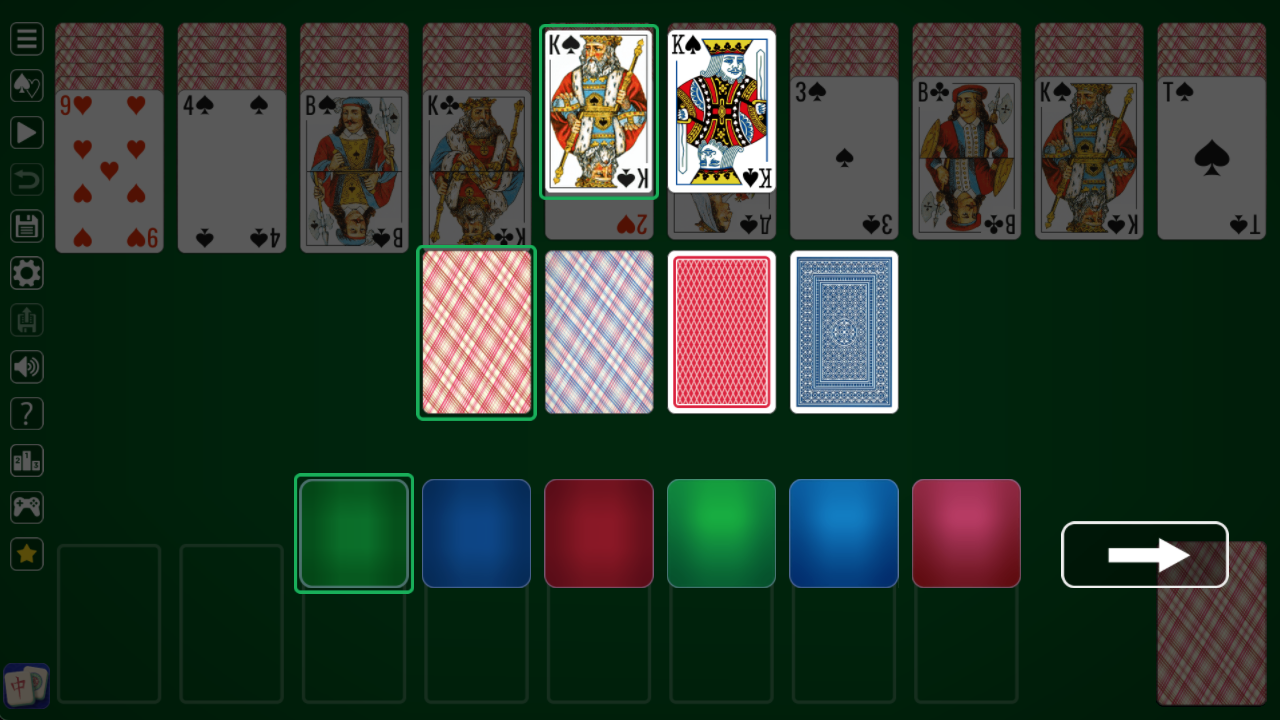 Spider Solitaire - Big Cards screenshot