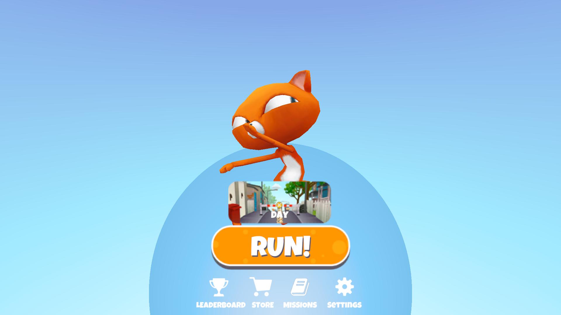 The running cat — screenshot 1