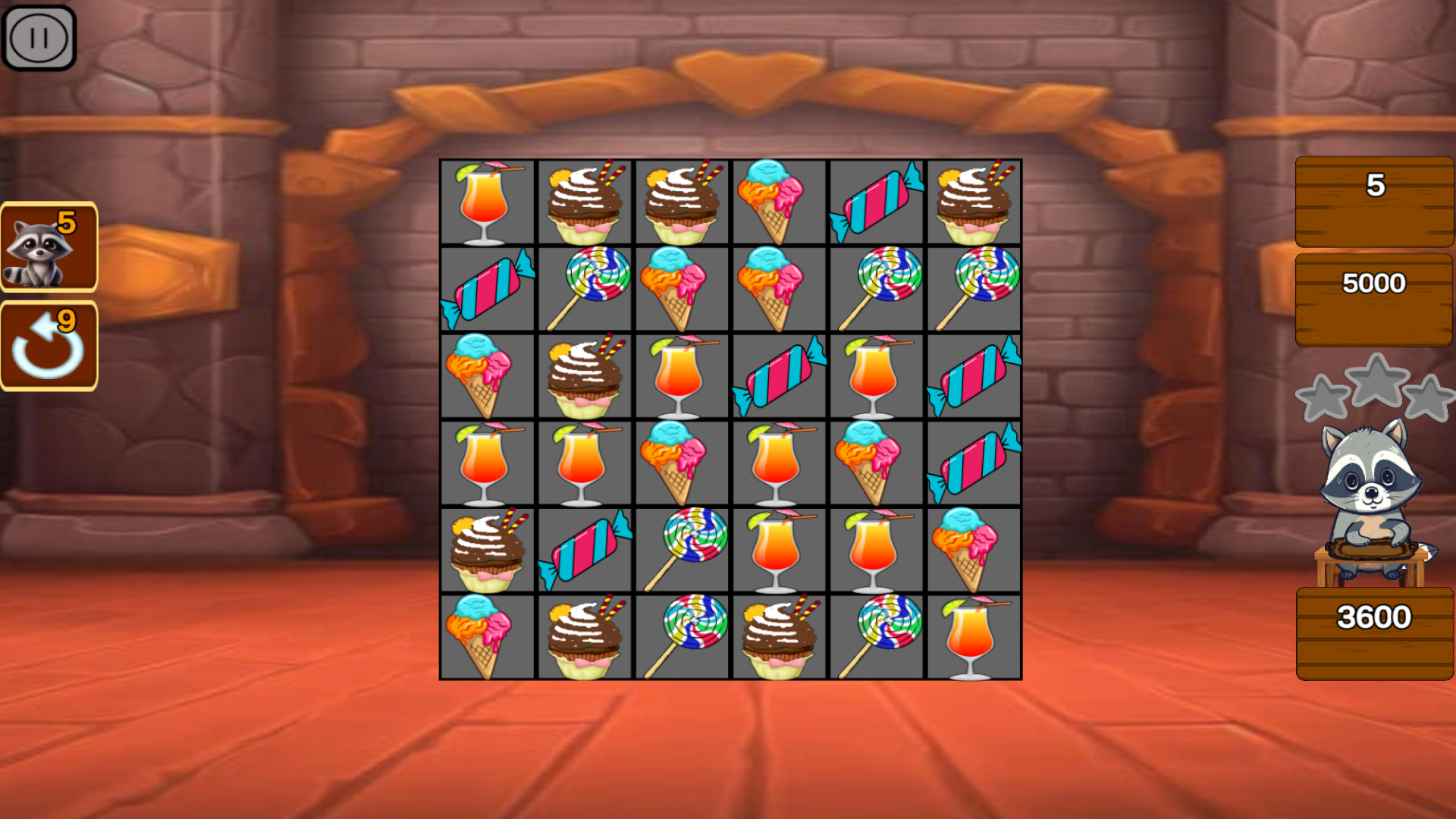 Sweet raccoon Match 3 — screenshot 5