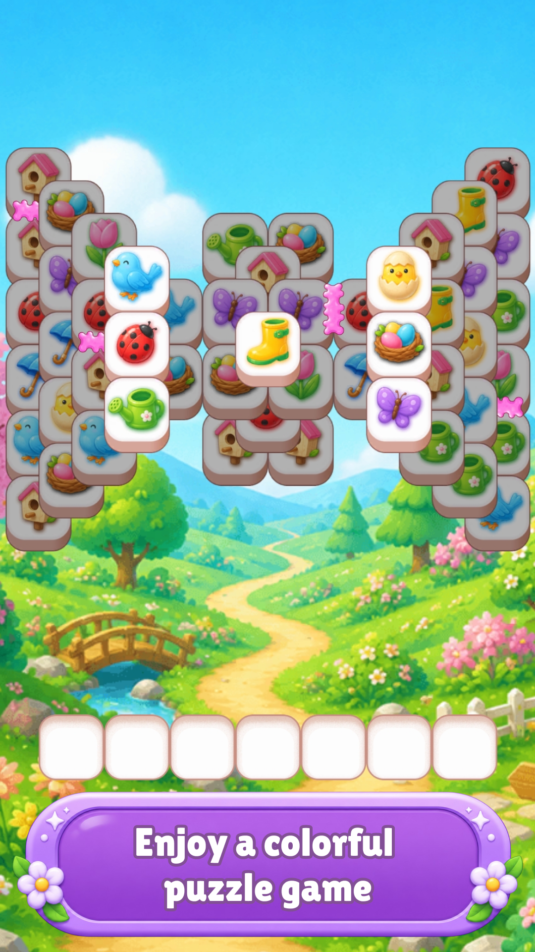 Tiles 3 in a Row: Cozy Garden screenshot 8