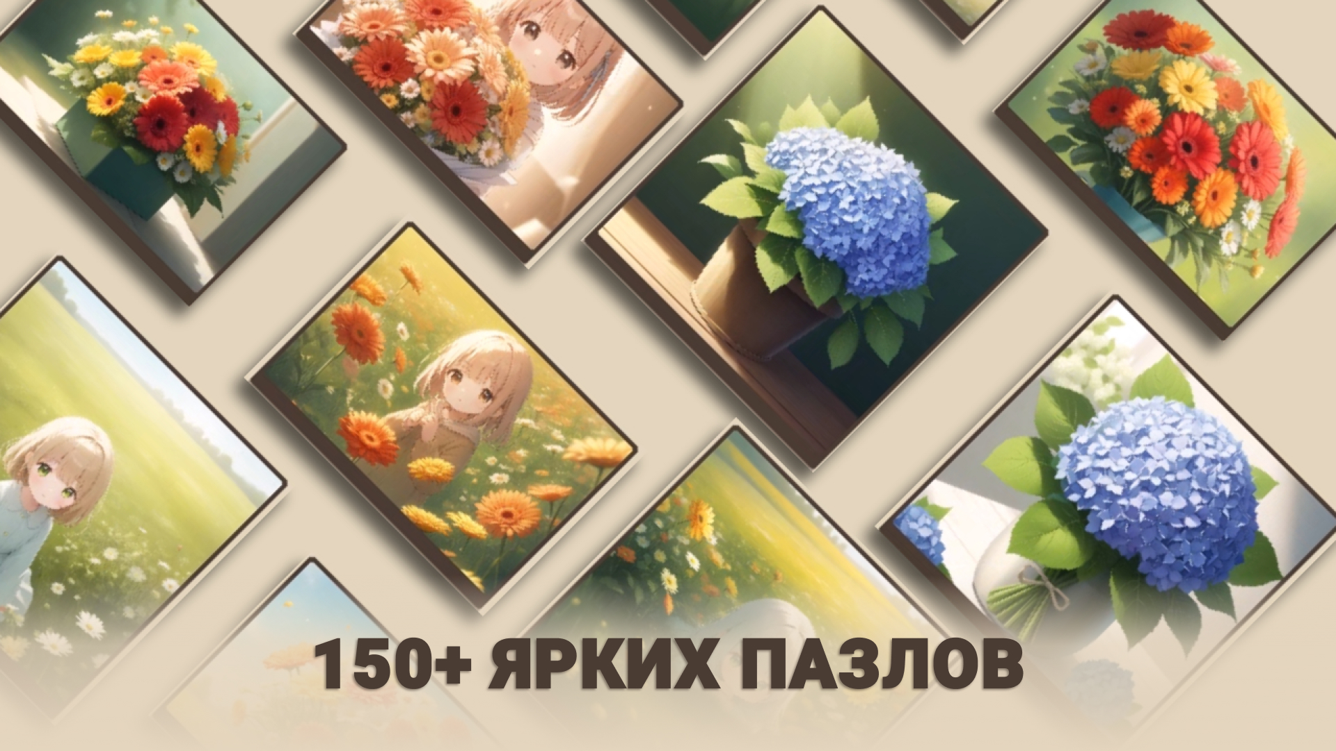 Цветочный пазл — screenshot 2