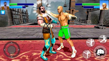 Kung fu gym fightong