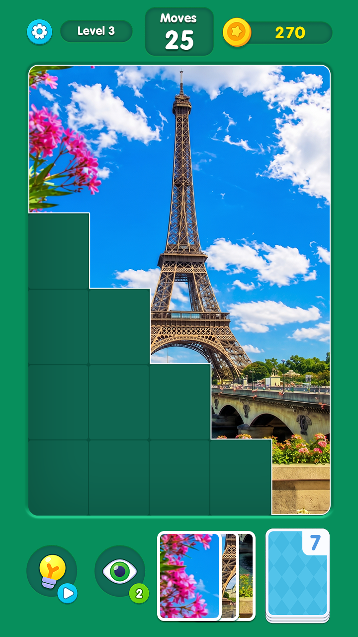 Jigsaw Сard Solitaire screenshot 7