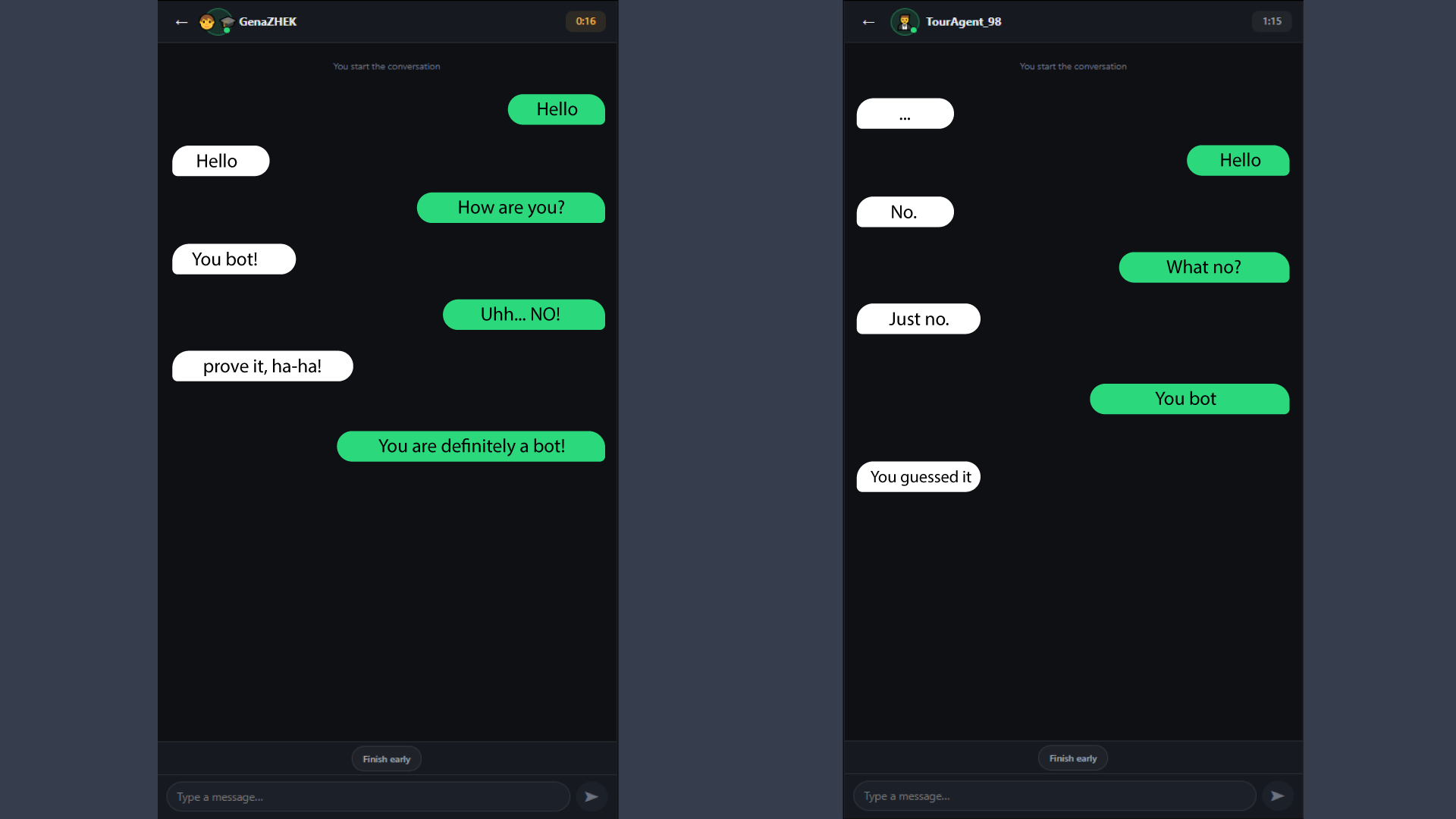 Human or Not? Spot the AI — screenshot 2