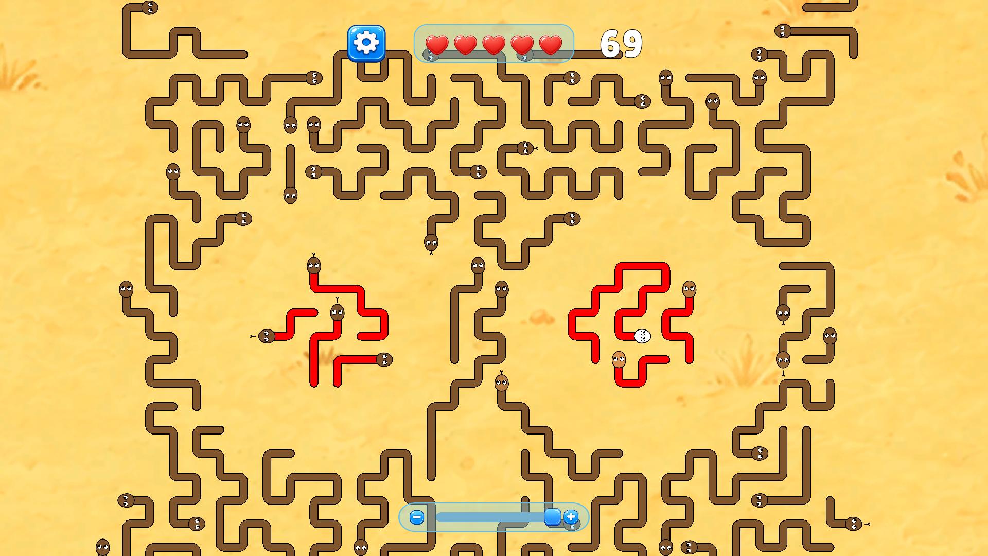 Змейки Стрелки: Спаси котёнка — screenshot 8