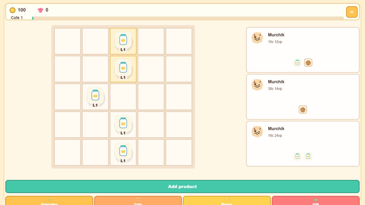Cat Cafe: Merge & Delivery — screenshot 4