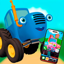 Check the Smartphone Of The Blue Tractor!