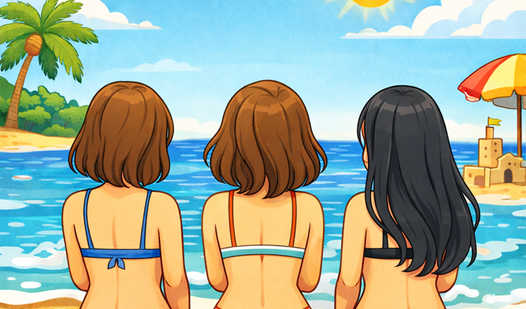 Девушки на пляже