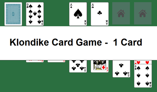 Klondike Card Game - 1 Card