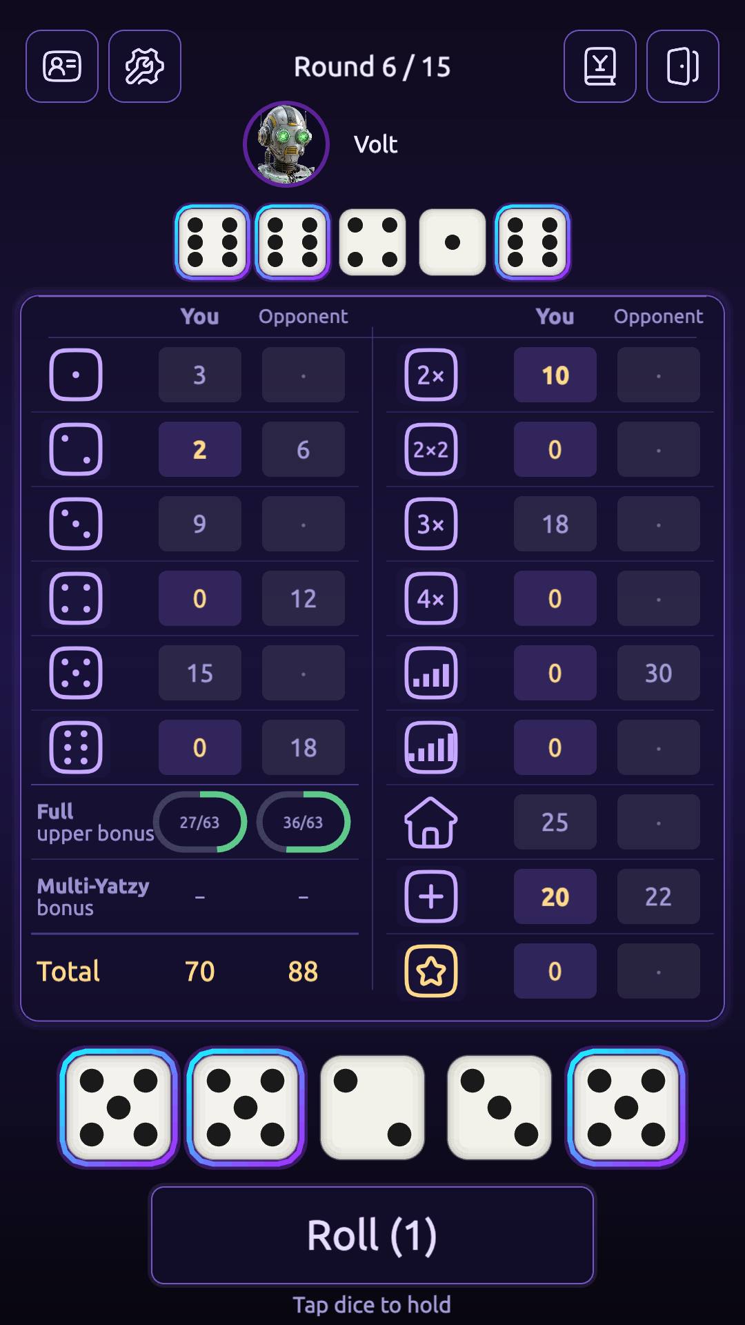 Yatzy Duel screenshot 3