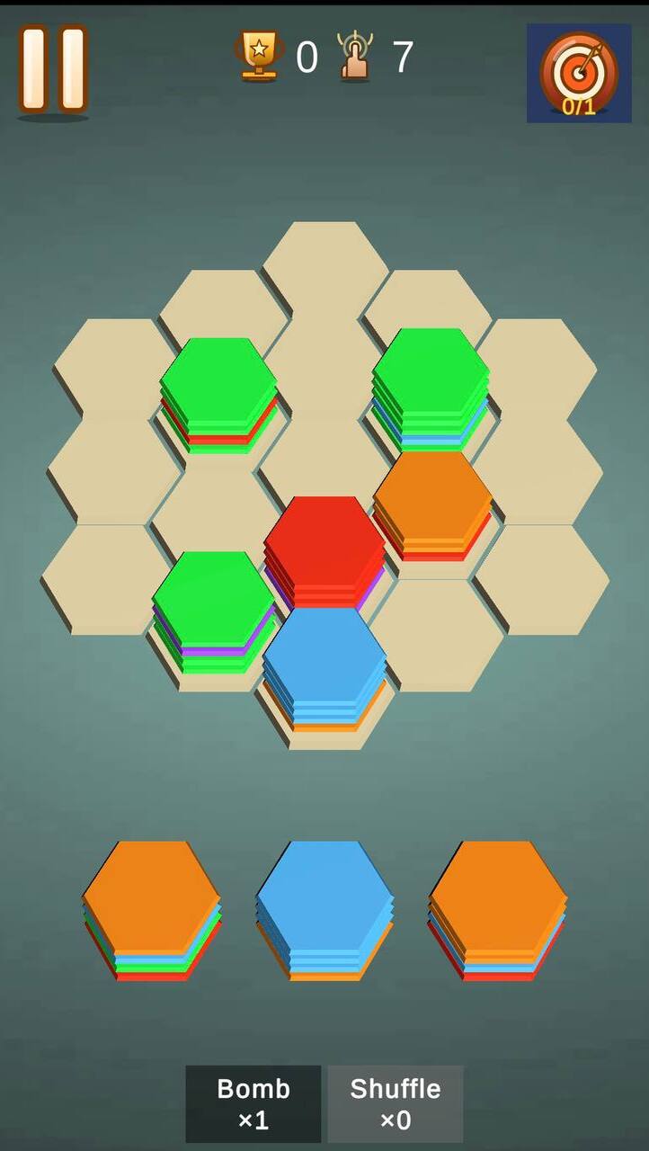 Hexagons: Color Stack Puzzle screenshot 6