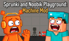 Sprunki and Nubik Playground: Machine mod