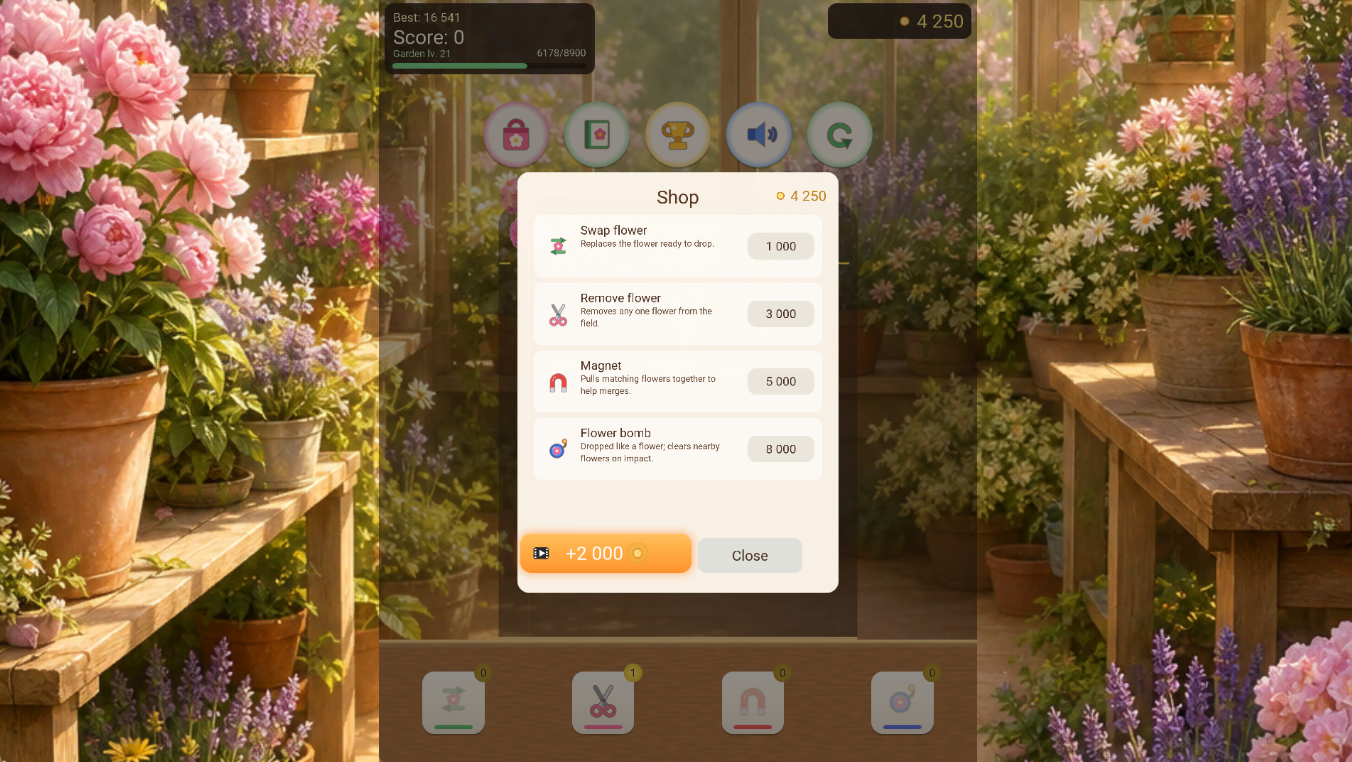 Merge Flowers: My Garden! screenshot 4