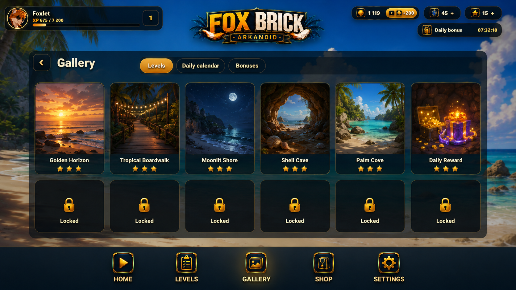 Fox Brick Arkanoid — screenshot 1