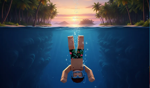 Obby: How deep will you dive  loading=