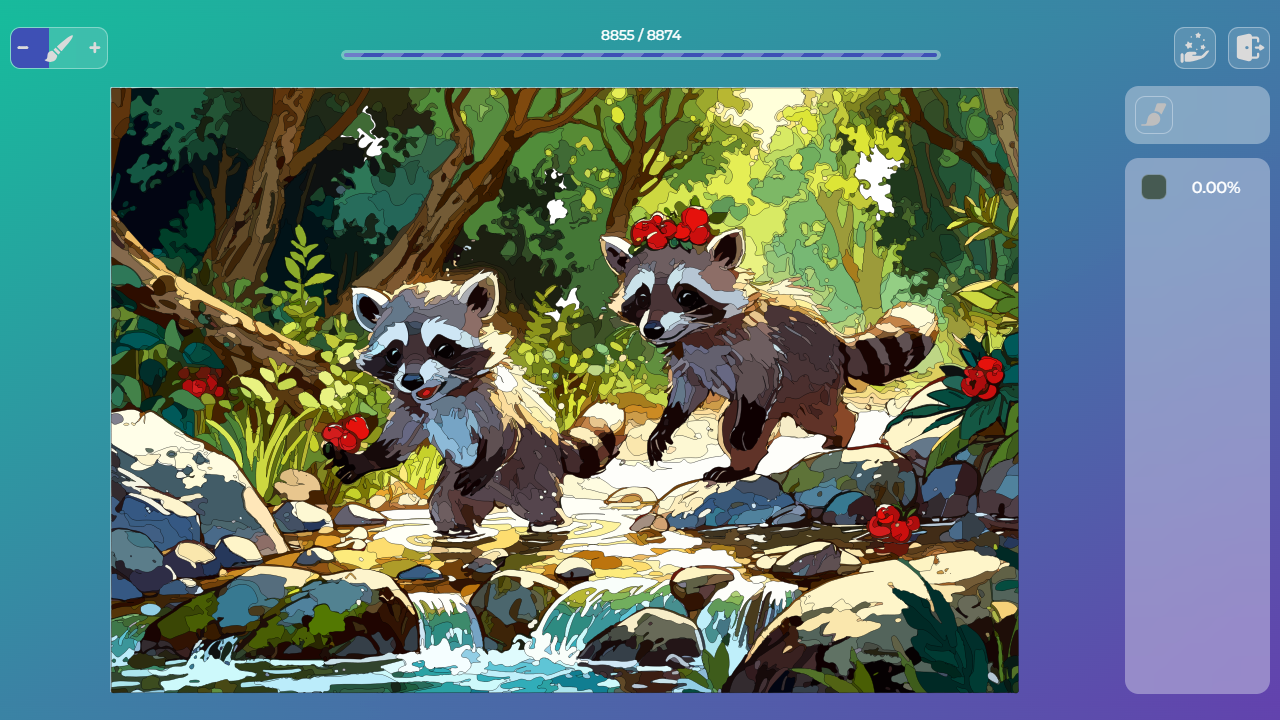 Coloring Book Online - Amazing Animals screenshot