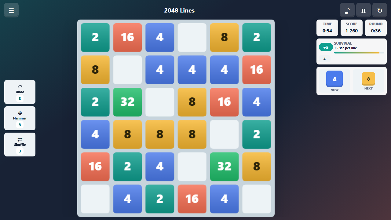 2048 Lines — screenshot 1